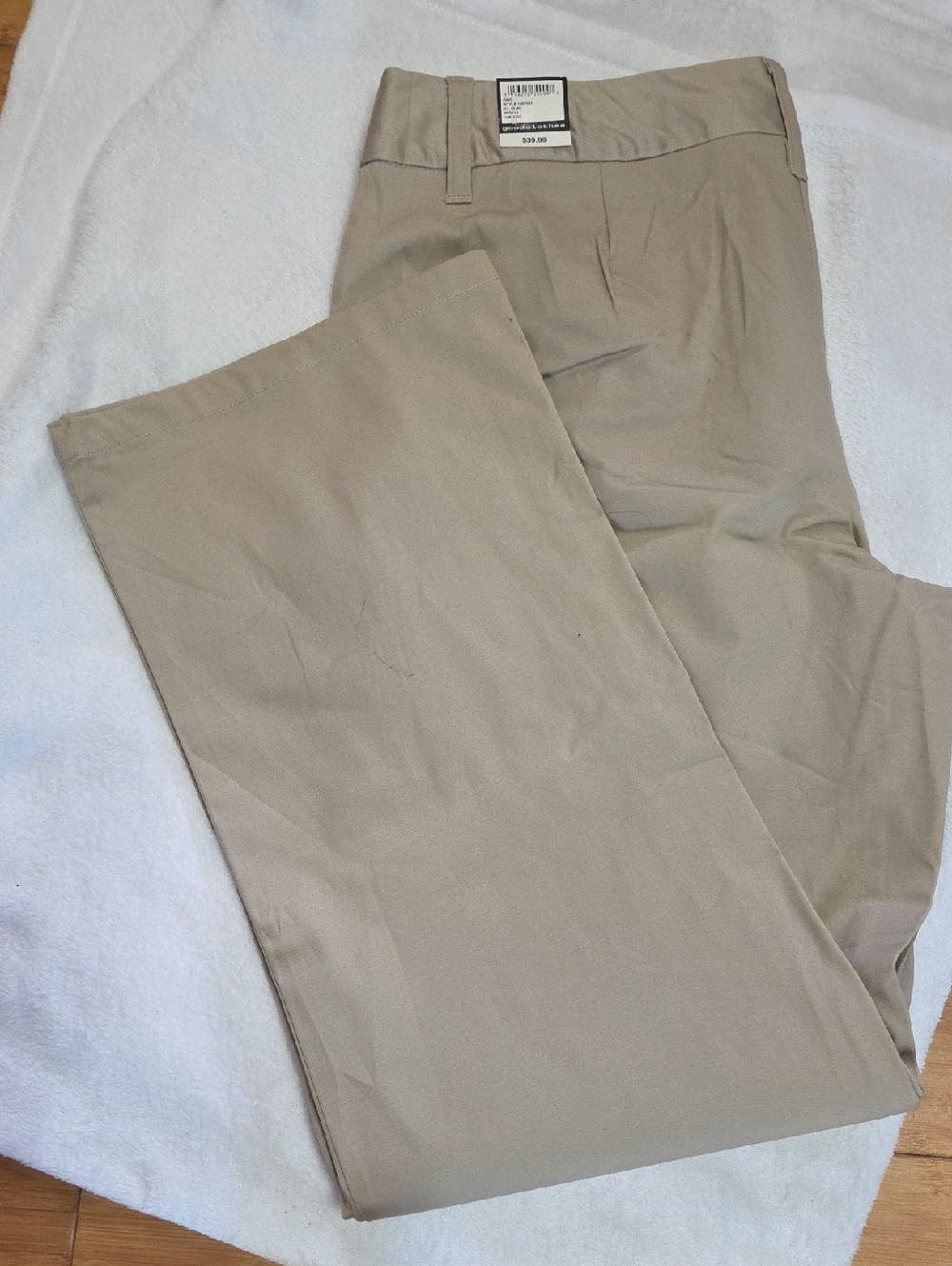 Women's Classic Beige Dress Pants Nwt Goodclothes Sz 12